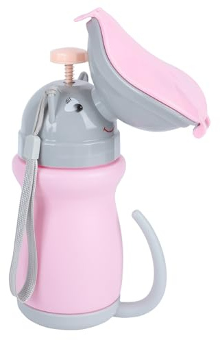 Gogogmee Orinal Portátil Infantil para Viajes y Coche Urinario de Emergencia Reutilizable Diseño Ligero y Sellado para Camping y Actividades Color Rosa Princesa