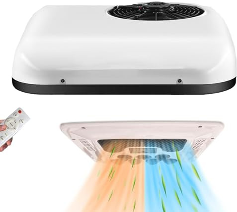 Unité de climatisation de toit CC Cool Rooftop, climatiseur de toit pour camping-car, climatisation de stationnement 12V/24V, compatible avec les camping-cars, camions, bateaux et remorques 24V
