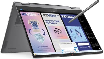 Lenovo Yoga 7i 2-in-1 14 Touchscreen Laptop with Pen | Intel Core Ultra 7-256V | 16 GB RAM | 1 TB SSD | Intel Arc 130V Graphics | WUXGA (1920 x 1200) Display | Win 11 | Luna Grey