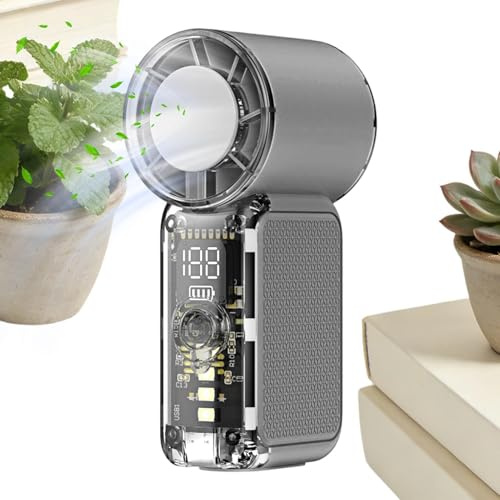 CHIBIWER Handheld Fan Rechargeable Portable Cooling Personal Gadget | Handheld Mini Fan for Indoor Outdoor Travel Office Desk Bedroom Table Classroom Garden House