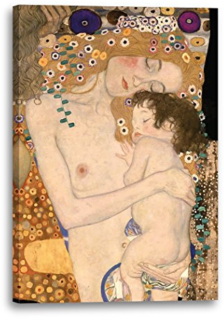 Leinwand (60x80cm): Gustav Klimt - Die drei Lebensalter einer Frau (1905)