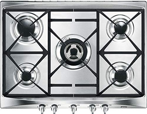 Smeg SR275XGH2 Piano di cottura inox 5 fuochi 70 cm Estetica Selezione