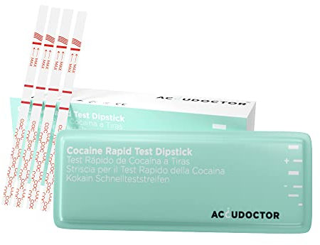 25 AccuDoctor Test de drogas de Cocaína a Tiras en Orina Prueba de drogas rápida Detección reactivas de Orina detectar consumo control detector antidrogas drogotest tests rapido coca drugs drogotest