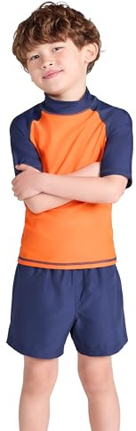 Mountain Warehouse Short Sleeves UPF50+ Kids Rash Vest | Lightweight & Quick Drying Swim Top with Sun Protection, Childrens Rash Guard with Flat Seams for Beach, Surfing & Summer