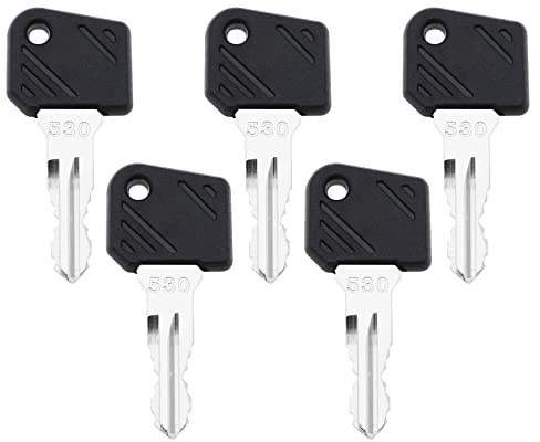 Create idea 5PCS 530 chiavi di avviamento di accensione compatibili con il carrello elevatore Heli compatibile con le chiavi di ricambio dell'attrezzatura pesante del carrello elevatore Linde