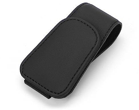 LOKORI 1Pcs Auto-Brillenhalter für BMW 2 Series U06 2022-2023,Auto Sonnenblende Gläser Box Sonnenbrille Clip Karte Ticket Halter Stehen Verschluss Zubehör,A-Black