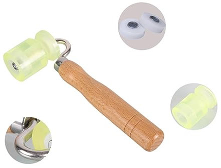 Housoutil Rodillo Para Empapelar Rueda De Presión De Madera Rodillo Para Juntas Herramienta Universal Para La Construcción De Empapelados