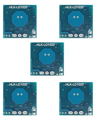 EC Buying Detector de radar, 5 módulos de sensor de microondas LD1020, banda X, 10.525GHz, 3.3V, 8M, 1T1R, percepción inteligente, baja potencia, instalación integrada