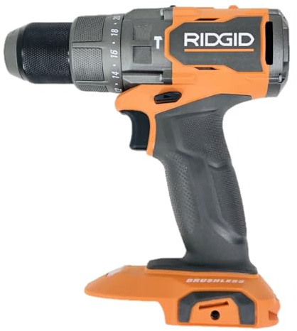 RIDGID Taladro percutor inalámbrico de 1,27 cm sin escobillas de 18 V R86115 (solo herramienta) empaquetado a granel