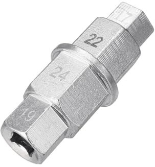 JNNJ Motorrad-Sechskant-Achswerkzeu, Radachse Sechskant Inbus Spindel Treiber Werkzeug, Achse Sechskant Werkzeug Motorrad-Vorderradachsen-Reparaturen(Silber)