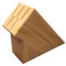 Wooden World - Wooden Kitchen Knife Block for 5 Blades – Natural Ecological Organizer Knife Stand - Light