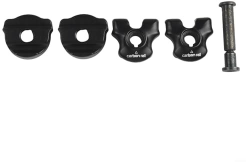 Fahrrad-Sattelstützenklemme, Fahrrad-Sattelklemme mit Schraube für Carbon-Sattelschienen, Stahl, oval/runder Clip (7 x 9 mm)