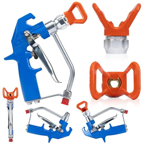 Rosfix Black Spray BS500 Mal- & Spachtelpistole | 500 bar | Kompatibel mit Graco, Wagner, Titan | Für Farbe & Spachtelmasse | Profiqualität & ergonomisches Design