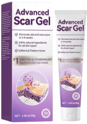 Advanced Scar Gel, Bump Removal, Scar Cream, Scar Removal Cream, Removal Cream, Bump Treatment, Scar Cream For Surgical Scars (1PCS)