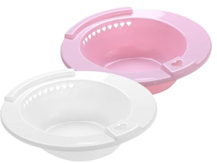 minkissy 2stücke Sitzbadewanne Für Wc Tragbares Badebecken Medizinisches Sitzbad Squat-freies Becken Einweichen Für Frauen Aus Hochwertigem Kunststoff Geruchlos Und Robust