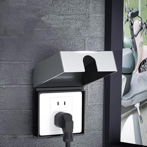 Cubierta de interruptor resistente a la intemperie, cubierta protectora para interruptores de enchufe con tapa, para interruptores de enchufe de pared, caja protectora de salida