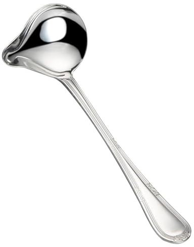 NobesOnbet Cucchiaino di Salsa da 7,8 Pollici, cucchiaino in Acciaio Inossidabile, cucchiaino di Olio da Cucina, cucchiaino di Bocca di Anatra Creativa, cucchiaino, Argento
