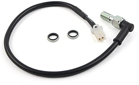 FSFYUK Motorrad Hydraulischer Bremslichtschalter Drucklichtschalter Set mit Unterlegscheiben Metall Für Motorrad Roller Moped Dirt Pit Bike ATV(M10x1.25mm)