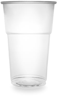 300 Bicchieri KRISTAL Plastica Rigida 400 cc – Trasparenti e Resistenti – Per Acqua, Birra, Cocktail, Granite, Frappè – Uso Professionale e Domestico