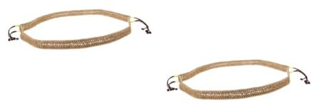 Tofficu 2 Stck. Handscheiben -Drum Rattan Rande trommelgewebtes Seil Trommelpackung Percussion-Zubehör ätherisches Trommelwickelseil Handwerk Seil Hanfseil Brown