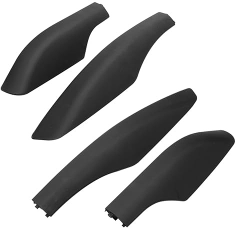Wivplex 4pcs Black Roof Rack Rail End Protective Cover Shell Cap Replacement, for TOYOTA, for Fortuner 2004-2010 2011 2012 2013 2014 2015 Car Roof Rack