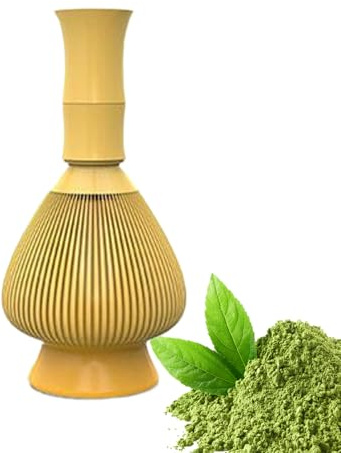 Matcha Whisk | Portable Handheld Mixer - Traditional Japanese Matcha Mixer, for Coffee Kitchen Home Cafe Drink Tea Latte Milk