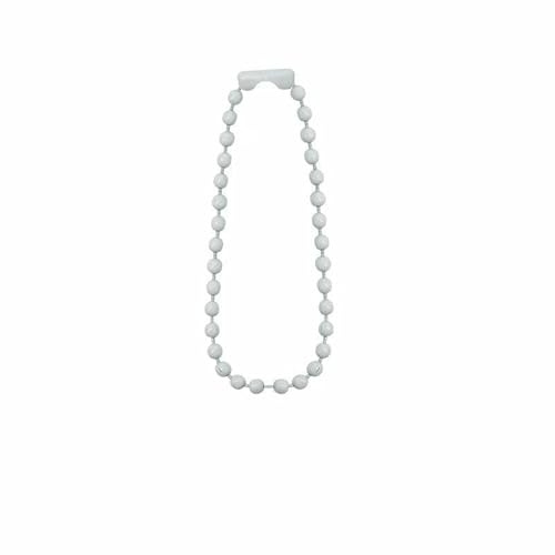 10/30 Stück bunte Kugelketten, passend für Schlüsselanhänger, Anhänger und DIY-Armbänder, Schmuckzubehör, 10 cm x 12 cm, weiß, 2,4 mm x 12 cm – 10 Stück