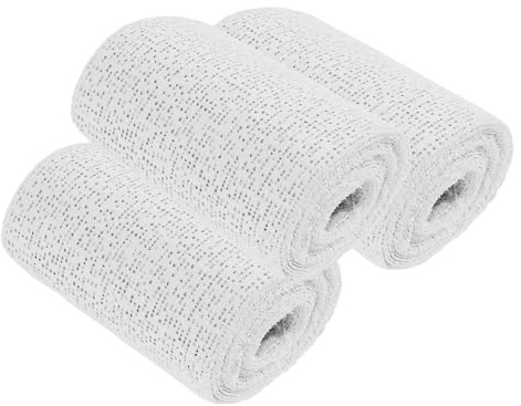 WOONEKY Vendas de Yeso Blancas de Secado Rápido para Manualidades y Escultura Yeso con Unidades y Guantes para Modelado Cosplay y Moldes Artísticos