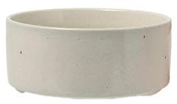Ensaladera de cerámica esmaltada retro para el hogar, vajilla fresca, color blanco, 5.4 pulgadas