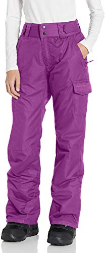 Arctix Snow Sports Insulated Cargo Pants Pantalones para Nieve, Mujer, Ciruela, Large (12-14) Short