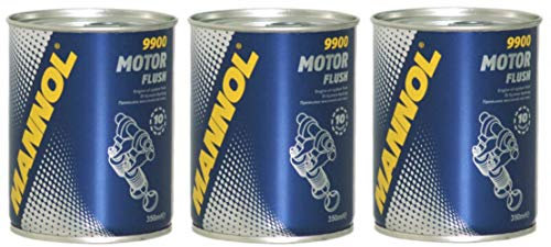 MANNOL Motor Flush, Engine Cleaner to be used prior to Oil Change, 350ml X3