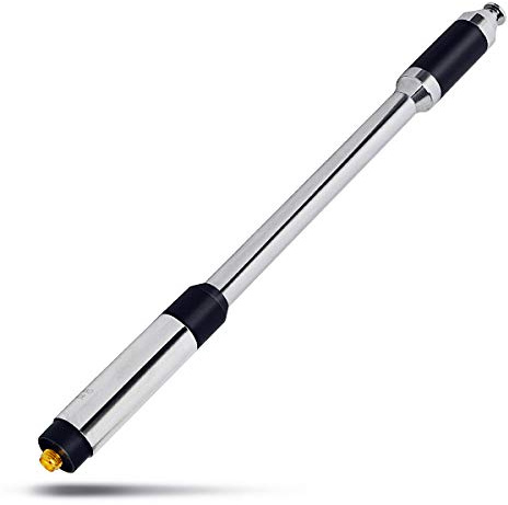 HYS Teleskop-Antenne, Dualband, hohe Verstärkung, SMA-Buchse, für Baofeng BF-888S UV-5R UV-5RE UV-5RTP UV-82HP UV-82HX UV-5RE Plus Schinkenradio | Hohe Verstärkung, Kompatibel für Baofeng UV-5R UV-21 PRO Quansheng UV-K5 TYT TH-UV88 Radioddity GD-77 Walkie Talkie