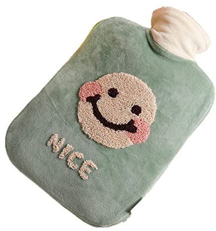 UKKO Boule acqua calda Winter Hander Water Hot Water Bottle Bottle Acqua Iniezione Portatile Mano Sciarista Acqua Bottiglia Termos-2000Ml D