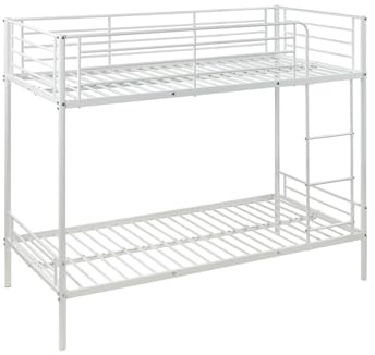 Vente-unique - Letto a castello 2 x 90 x 190 cm Bianco - DUOTIS II