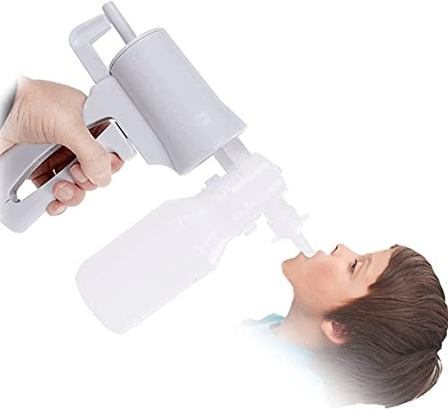 Schleimabsaugpumpe, Manuelle Absaugpumpe Tragbare Schleim Sekretionsmaschine Unterdrucksystem Erste-Hilfe-Schleimabsaugpumpe für Ältere Menschen