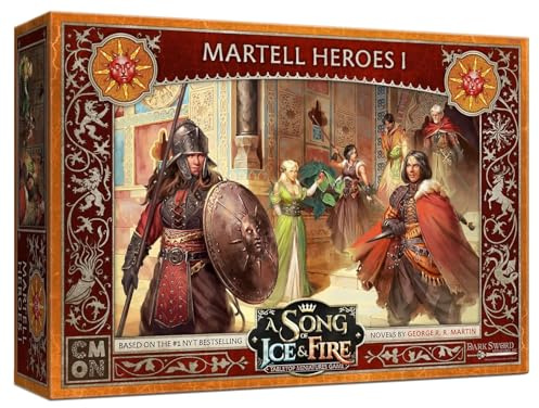 Cmon A Song of Ice and Fire Tisch-Miniatur-Spiel Martell Heroes I Box-Set, Strategiespiel für Teenager und Erwachsene, ab 14 Jahren, 2 Spieler, durchschnittliche Spielzeit 45–60 Minuten, Mehrfarbig