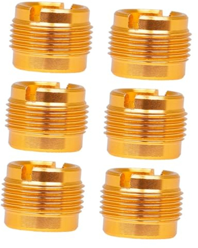 BESTonZON 6stücke Mikrofon Clip Adapter Schraube Goldene Mikrofonständer Verbindungsschraube Stabil Und Leicht Kompatibel Mit Verschiedenen Mikrofonhaltern Und Ständern