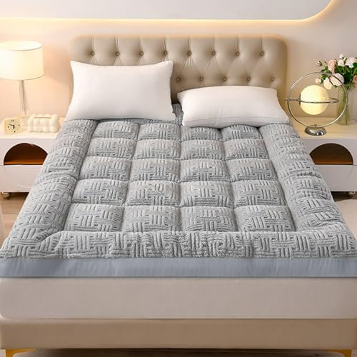 Tragbare dicke Isomatte, Bodenmatratze, aufrollbare Futon-Matratze für Doppelbett, Queen-Sofa, einfach zu verstauen, atmungsaktiv und faltbar, Gästebett, Reisematratze für ultimativen Komfort