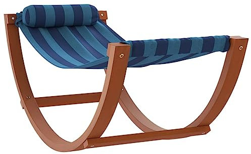 Eleganz Schaukelhängematte für Kinder aus 100% Polyesterstoff und Pappel-Massivholz – Perfekt für den Garten, sicher und bequem, ideal für Familien