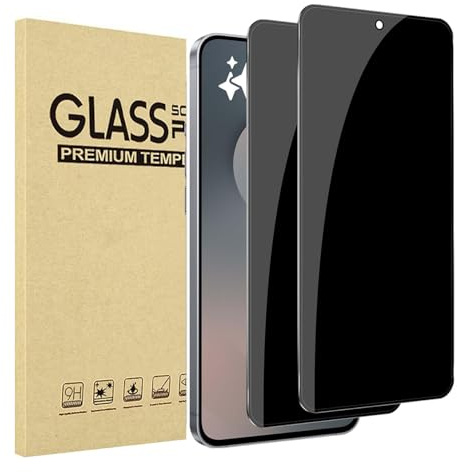 JMDZDL Schutzfolie für Samsung Galaxy S25 FE Sichtschutz, [2 Stück] Privatsphäre Schutzglasfolie für Samsung S25 FE Privacy Displayschutzfolie 9H Härte Anti-Spy Gehärtetes Glas Blickschutzfolie