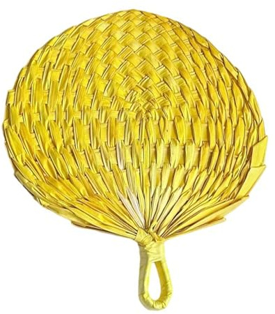 AWJUWHBJ Ventaglio di tessitura a mano Palme naturali Foglia Palmare Matrimoni Festa Forniture di Raffreddamento Casali Decorazioni da parete Casa Regalo Naturale Fatto a mano
