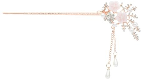 Fleur Élégant Épingle À Cheveux National Style Mode Rhinetone De Cheveux Alliage De Perles De Cheveux avec Cristal et Glands pour Femmes Filles