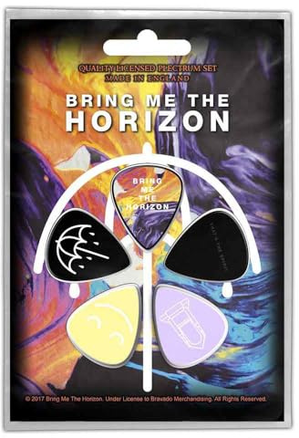 Bring Me The Horizon Plectrum Pack Guitar pick x 5 Band logo sprirt offiziell One Size