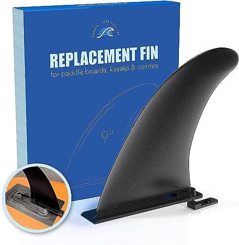Paddle Board Fin - 9 Replacement for iSUP/Inflatable Paddle boards, kayak, canoe Stand Up Plastic Fin