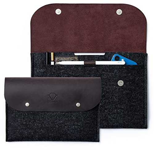 Funda para iPad Pro de 11 Pulgadas, Funda para iPad 10.2 de 9ª 8ª 6ª 5ª generación 2022 2021 2020 10.2 10.5 10.9 11 Pulgadas También Disponible para iPad con Smart Magic Keyboard Folio. Cuero Genuino