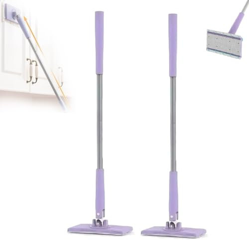 Mini trapeador multifuncional for toallas faciales totalmente automático, mini trapeador con cambio automático de tela, mini trapeador manos libres compatible con toallas faciales, mini trapeador mano