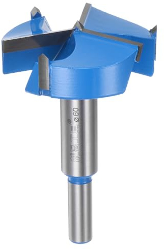 HARFINGTON Forstner Drill Bit 60mm (2-3/8) Upgraded 3-Cutter Tungsten Carbide Forstner Bit Opener for Hinge Wood Hole Drilling Woodworking