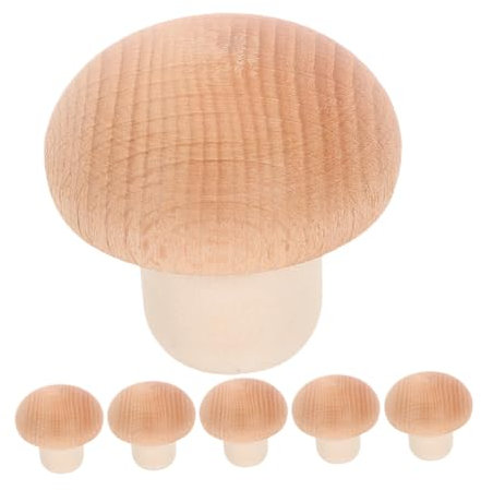 PRETYZOOM 6 Stück Weinkorken Flaschenverschluss Aus Holz Pilzform Weinstopper Für Dekoration Und Frischhaltung