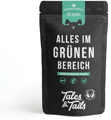 Tales & Tails Grünlippmuschel-Pulver für Hunde, Gelenke-Unterstützung - 100g