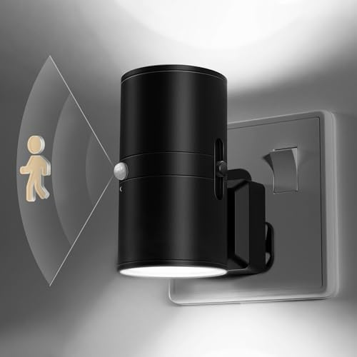 LOHAS-LED Bright Motion Sensor Night Light,Motion Activated Night Light | 0-100LM Dimmable Night Lights, 6000K Cool White, Motion Sensor Light Indoor for Bathroom Stairway Hallway